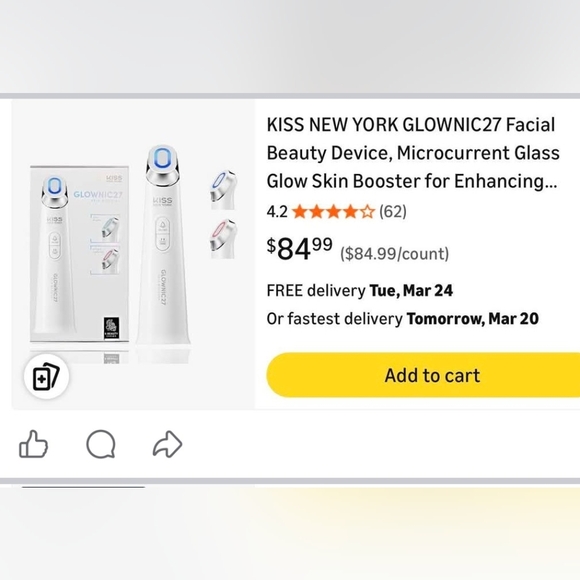 KISS New York Other - KISS New York Glownic27 Microcurrent Facial Device Skin Booster Tool New